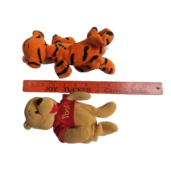 Vintage Winnie The Pooh & Tigger Plush Set Stuffed Animals By Disney Co - Picture 5 of 7